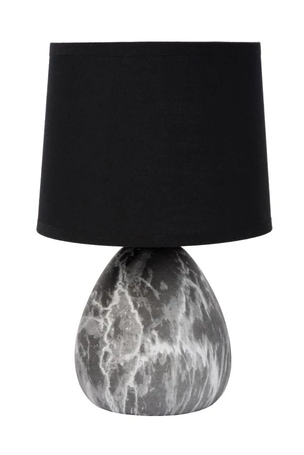 Lucide MARMO - Table lamp - Ø 16 cm - 1xE14 - Black - turned off